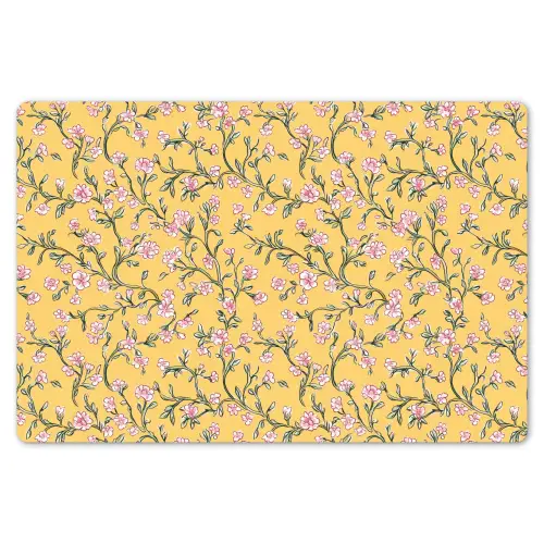 Bloemen - Motief - Geel Placemat vinyl groot 368 -zzsfeer1_Kitchenyeah-website