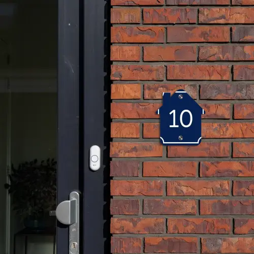Blauw - Kader - Regulier Naambord Huisje klein -sfeer2