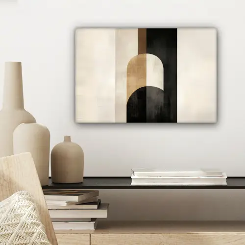 Geometrische - Vormen - Wit canvas 2cm klein -sfeer6