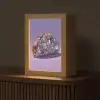 Edelstenen - Glitters - Paars - Kleurrijk Light Box met kabel (Tafellamp) klein -z3d_website
