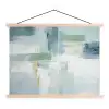 Verf - Moderne kunst - Abstract - Grijs textielposter latten blank klein -3d