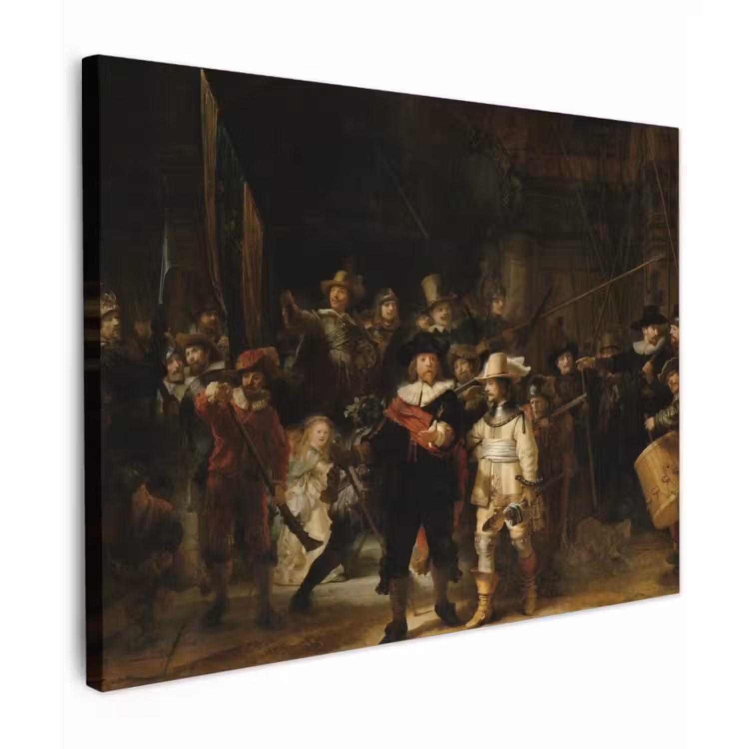 Canvas schilderij - De Nachtwacht - Kunst - Oude meesters - Rembrandt
