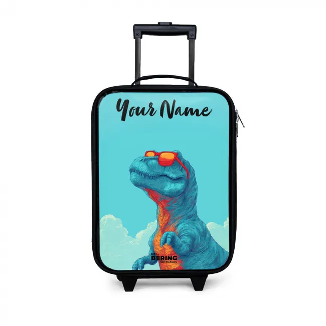 Dino - Zonnebril - Blauw Kinderkoffer - Zwart klein -3d