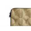 Patroon - Waaier -  Goud laptophoes neopreen klein 279 -detail