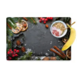 Kerst - Kruiden - Stilleven - Winter Placemat vinyl groot -zzzproduct_Kitchenyeah-website