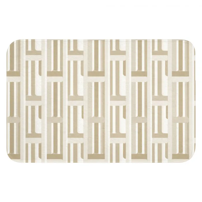 Modern - Geometrisch - Beige WCmat klein 1009 -3d