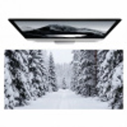 Bos - Winter - Sneeuw - Pad - Natuur Muismat XXL klein -zzz3d