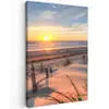 Zandpad bij Zonsondergang Tuinposter op houten frame 2 cm dik klein -3d