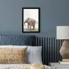Baby olifant - Dieren - Olifant - Kinderen - Meiden - Jongens fotolijst zwart zonder passe partout klein -sfeer3