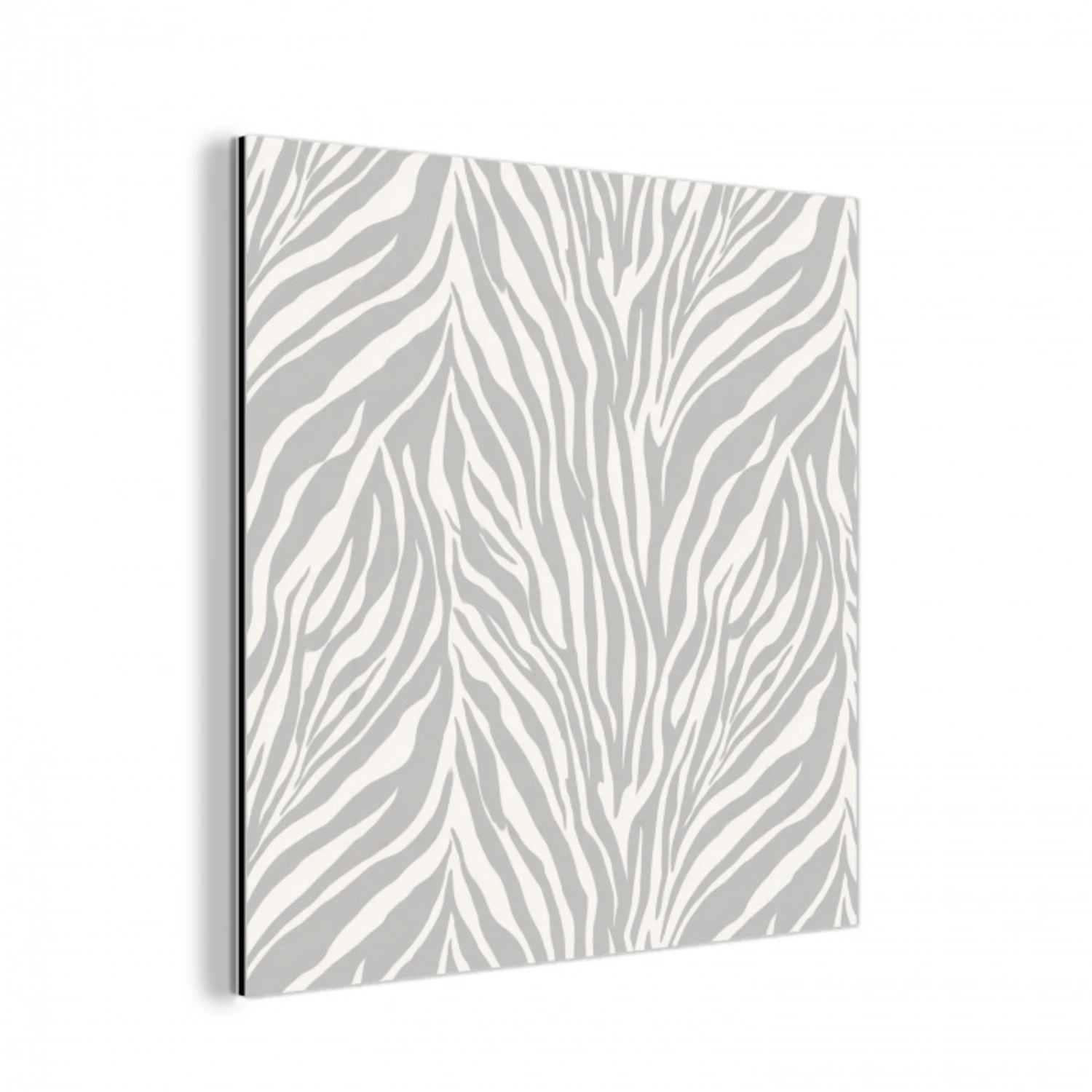 Zebra - Motief - Grijs aluminium wit klein 46 -3d