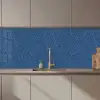 Patroon - Blauw - Japan keuken achterwand 2 middel 871 zz_3dshopping