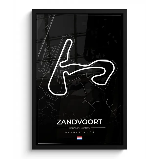 Photo Frame - Formula 1 - Circuit Zandvoort - Race track - Netherlands - Circuit - Black