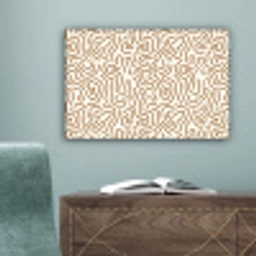 Minimalistisch - Patroon - Terracotta canvas 2cm klein 34 -sfeer4