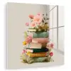 Boeken - Stapel - Bloemen - Kleurrijk plexiglas 5mm klein -zzzproduct_nieuw