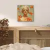 Goudvissen - Oranje - Vrouw - Blond aluminium wit klein -sfeer3