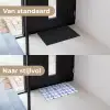 Patroon - Huizen - Blauw Deurmat klein 898 -voor-na_NL