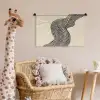 Golvend - Lijnen - Abstract - Silhouet Wandkleed katoen klein -wsfeer5_kind