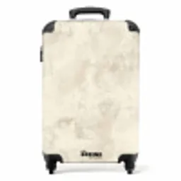 Patroon - Organisch - Beige NBS - Handbagage koffer - Volwassenen Unisex middel -productfoto_recht