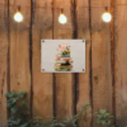 Boeken - Stapel - Bloemen - Kleurrijk tuinposter los doek klein -sfeer1