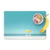 Strand - Blauwe lucht - Geel - Parasol Placemat vinyl groot -zzzproduct_Kitchenyeah-website