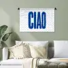 Ciao - Blauw - Stippen Wandkleed katoen klein -sfeer7