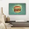 Hamburger - Illustratie - Sla - Kaas canvas 2cm klein -sfeer6