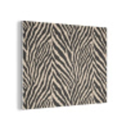 Zebra - Klassiek - Zwart PET vilt klein 837 -3d