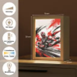 Kart - Coureur - Snelheid - Rood Light Box met kabel (Kinderlampje) klein -USP_DE