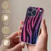 Zebraprint - Roze - Paars - Dierenprint Telefoonhoesje iPhone 17 Pro klein -sfeer3_NL