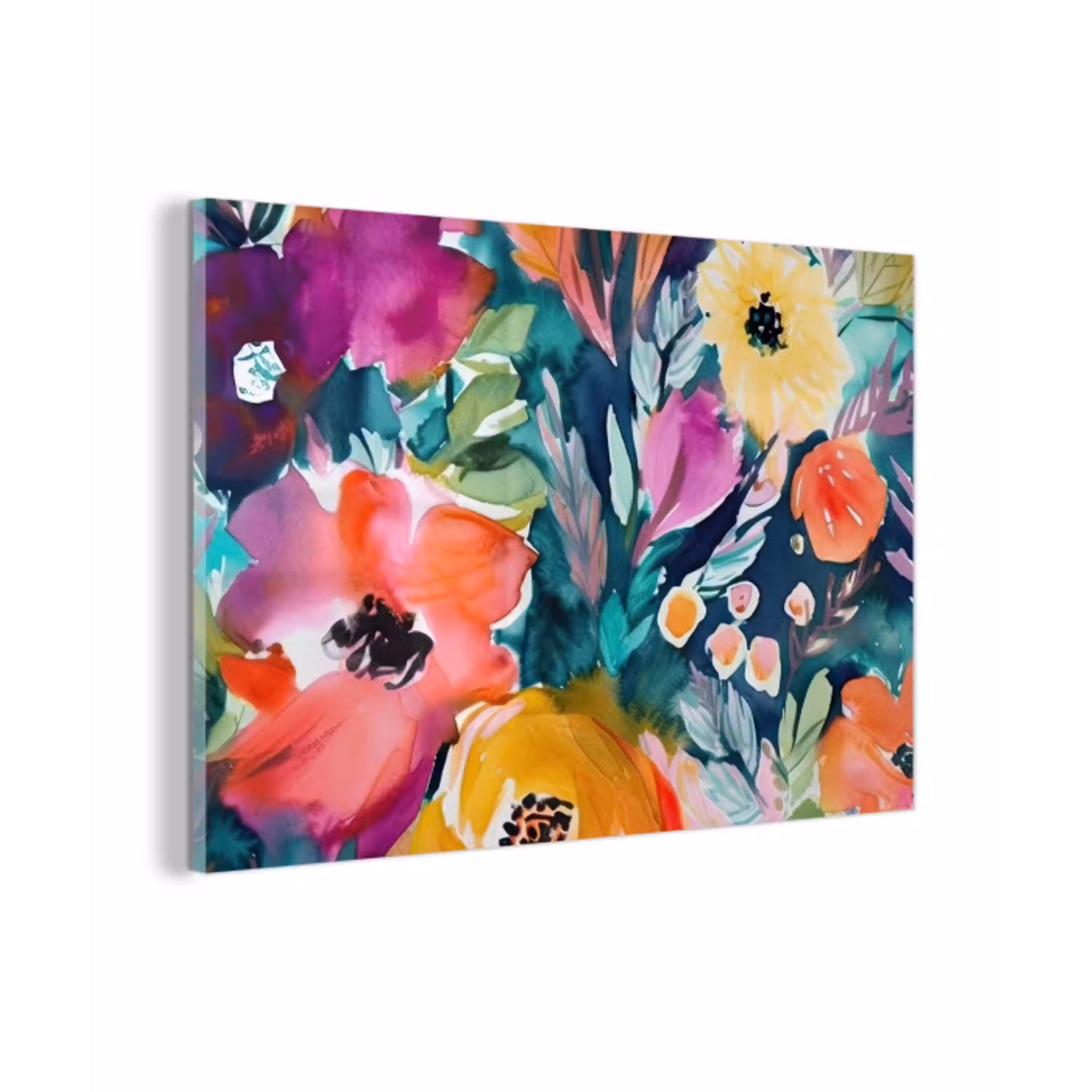Bloemen - Olieverf - Kunst - Natuur plexiglas 5mm klein -z3d