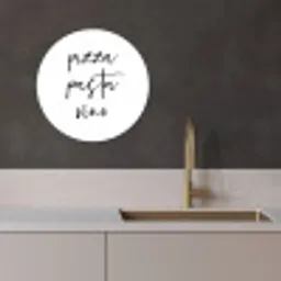 Italiaanse Drie-eenheid KitchenYeah - Keuken - Wandcirkel Forex klein -sfeer1