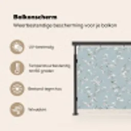 Klassiek - Bloemen - Blauw Balkonbeschermer Duitsland klein 596 -specs_NL