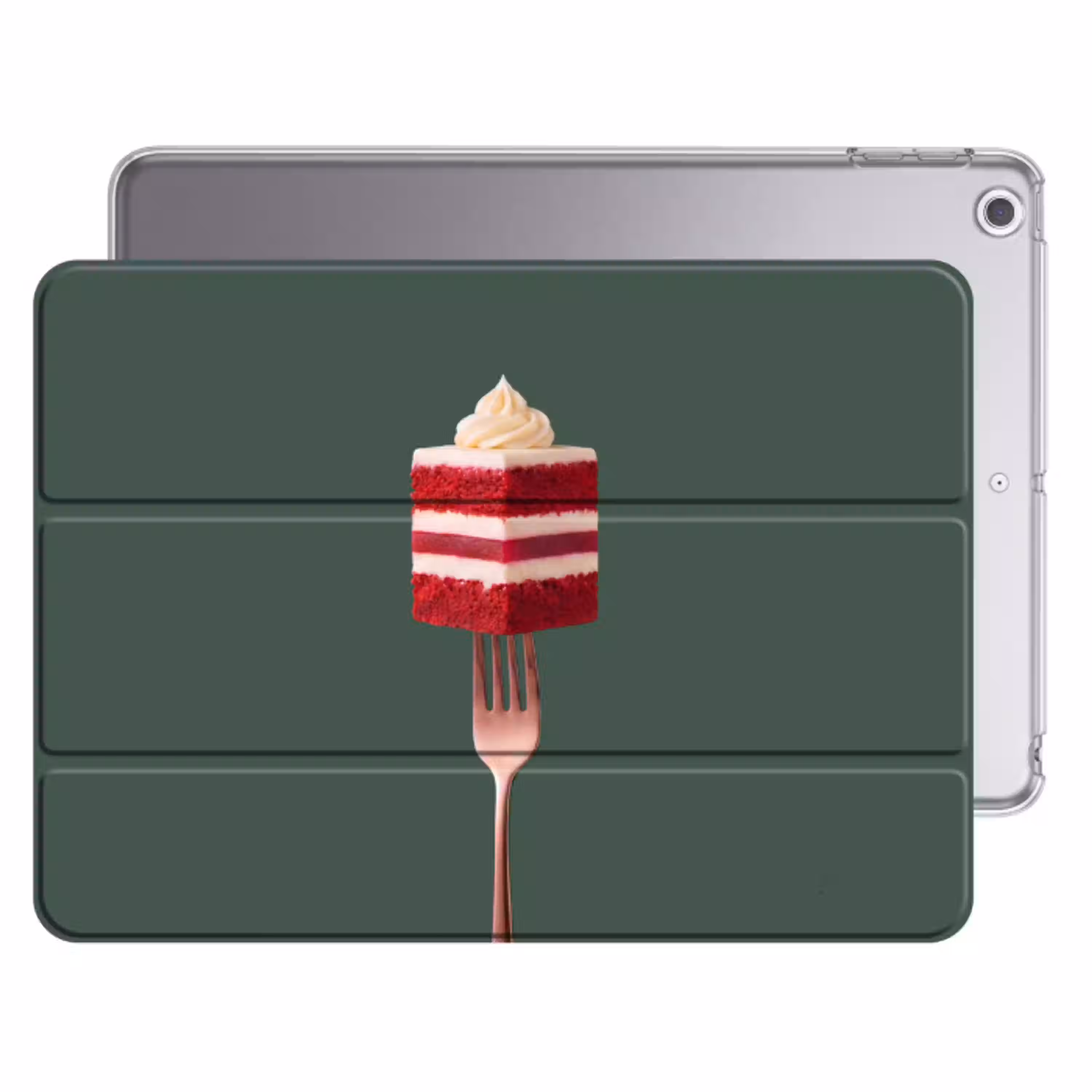 Cake - Vork - Rood Apple iPad 2017 middel -threedimensional_3d_global
