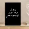 In deze keuken wordt gekookt met liefde - Koken - Spreuken - Quotes - Liefde canvas 2cm klein -sfeer1