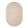 Japandi - Beige - Modern Wandcirkel Ovaal Forex klein -3d