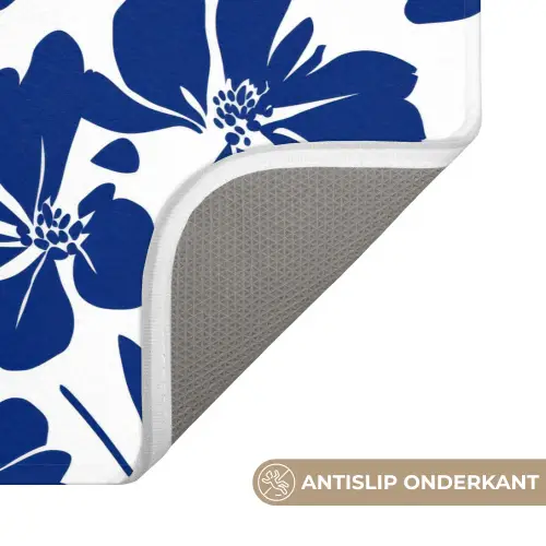 Floraal - Modern - Blauw Badmat klein 997 -USP_AntislipNL