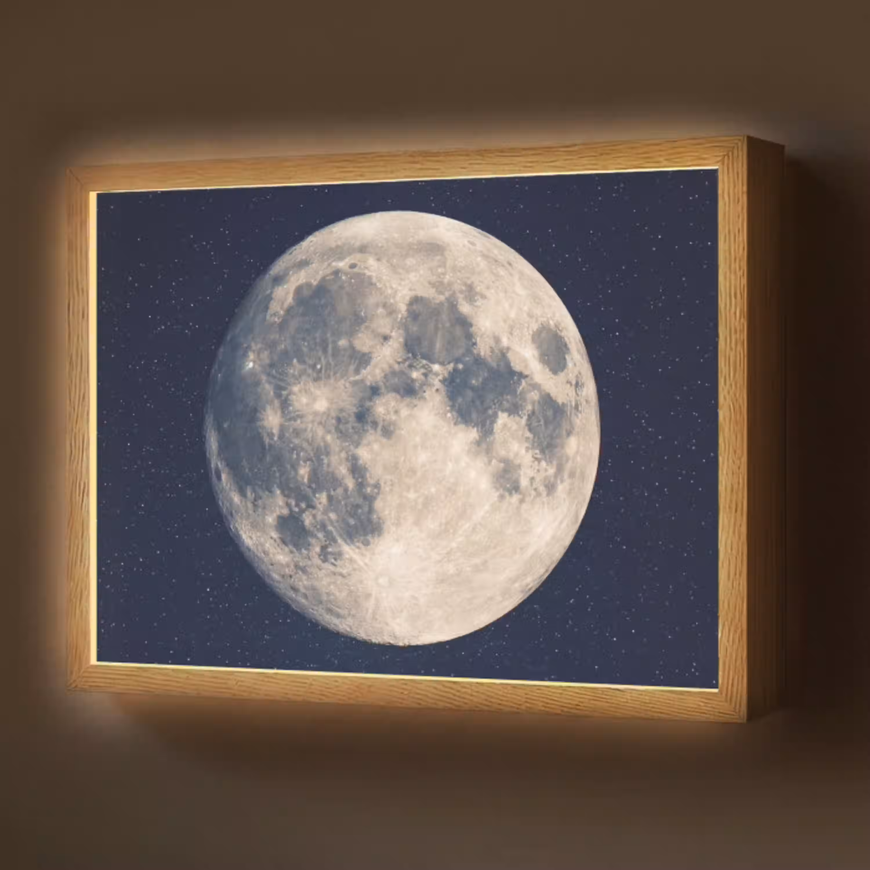 Ruimte - Maan - Kosmos Light Box met batterij (Wandlamp) middel -z3d_website