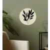 Ovaalvormige bladeren - Diep groen - Symmetrisch Wandcirkel behangsticker klein -sfeer2