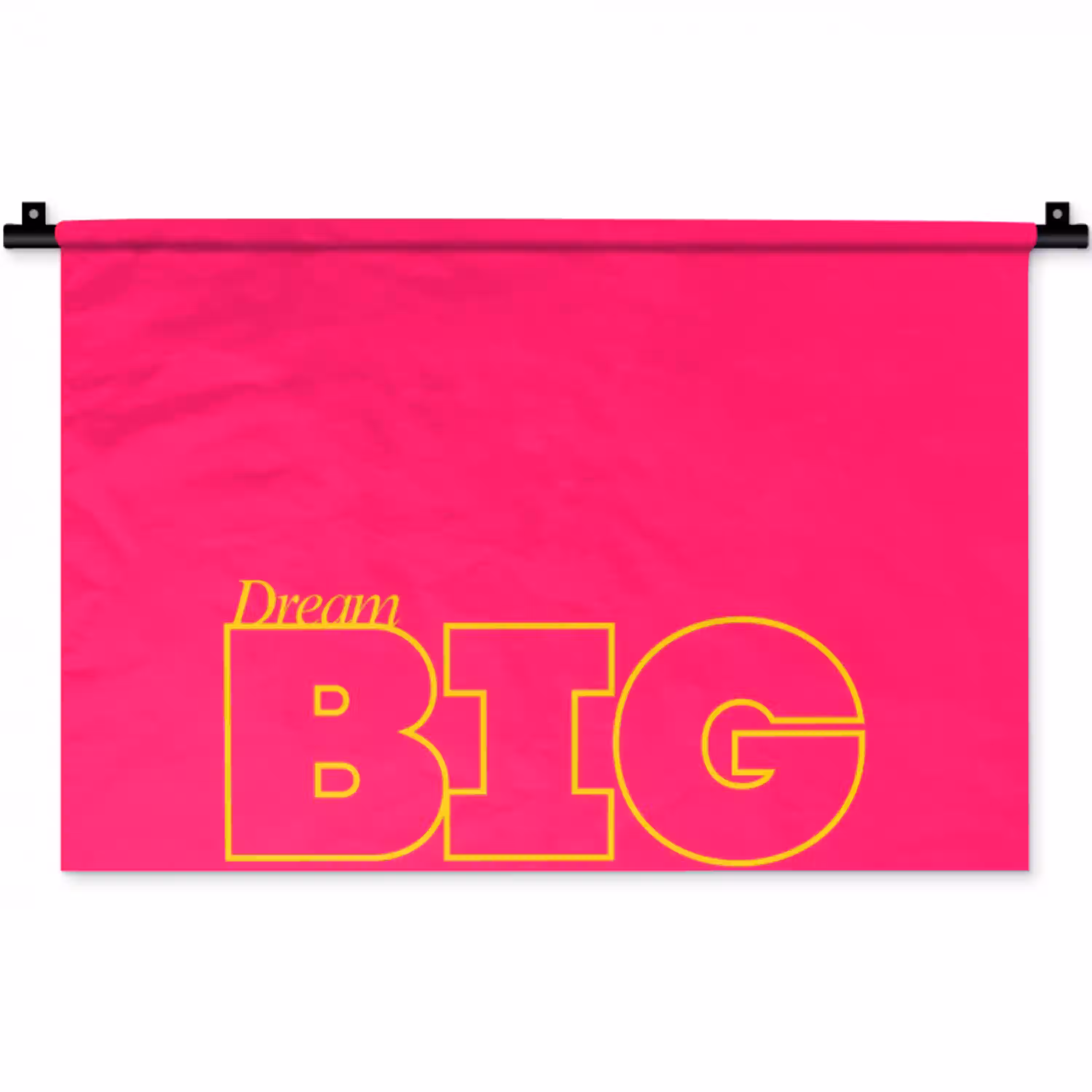 Minimalistisch - Roze - Dream big - Grafisch Wandkleed katoen klein -zz3d