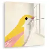 Vogel - Minimalistisch - Geel plexiglas 5mm klein -zzzproduct_nieuw