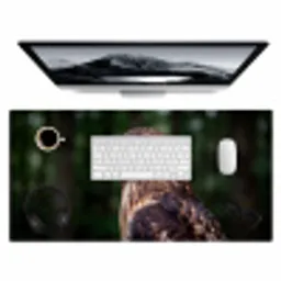 Buizerd - Roofvogel - Natuur - Bruin Muismat XXL klein -3d