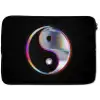Yin-Yang - Cirkel - Regenboog laptophoes neopreen klein -zkaufland3dotto