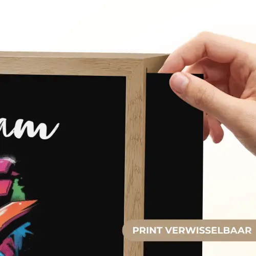 Controller - Game - Graffiti - Tekst Light Box met batterij (Wandlamp kind) middel -USP_websiteprintNL