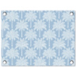 Palmboom - Modern - Blauw tuinposter los doek klein 239 -3d