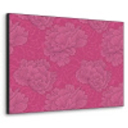 Pioenrozen - Energiek - Roze Textielframe zwart klein 947 -3d
