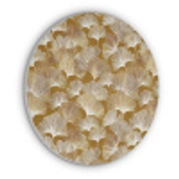 Ginkgo - Bladeren - Goud Akoestische PET Vilt - Rond klein 838 -3d