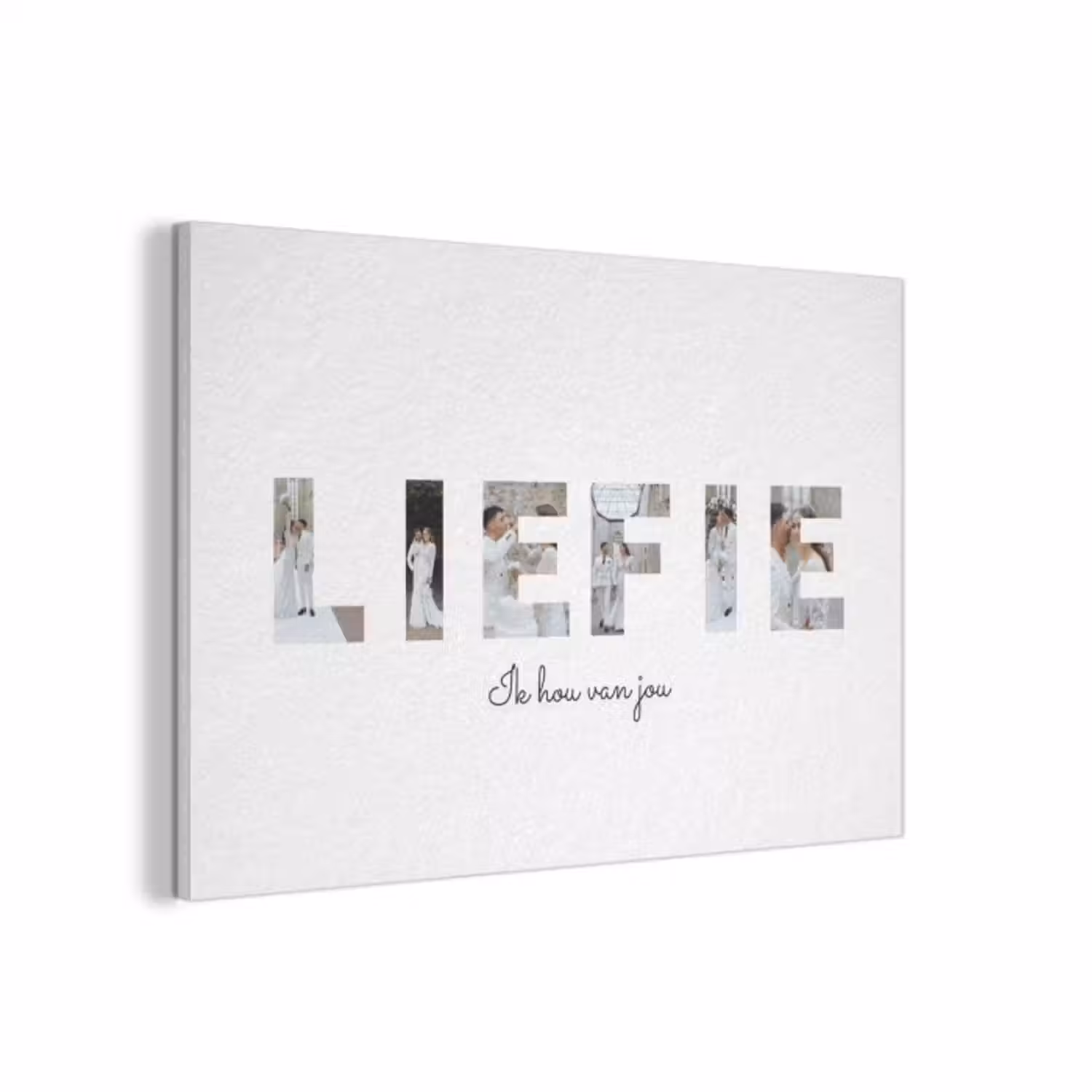 Akoestisch schilderij - Liefie - Lettercollage