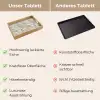 Textuur - Reliëf - Beige Dienblad Rechthoek middel 911 -USP_VergelijkingDE