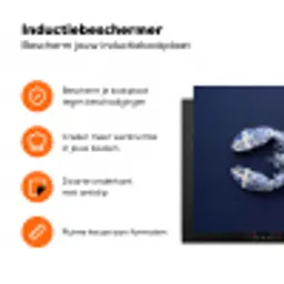 Kreeft - Porselein - Delfts - Blauw Inductie beschermer vinyl 3mm klein -zzzzzzz-td-ups