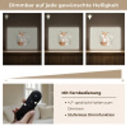 Minimalistisch - Dieren - Bladeren - Stippen Light Box met batterij (Wandlamp kind) middel -USP_dimbaarDE